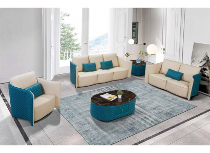Dreisitzer Italienische Stil Sofa 3 Sitzer Modernes Sofa Ledersofa Couch