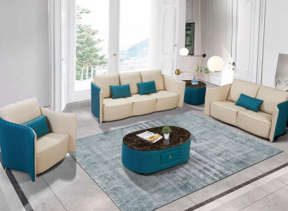 Dreisitzer Italienische Stil Sofa 3 Sitzer Modernes Sofa Ledersofa Couch