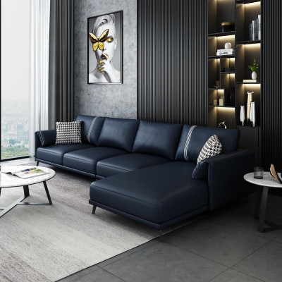 Hochwertige Eckcouch Wohnlandschaft Ecksofa L-Form Leder Couch Garnitur Sofa Neu