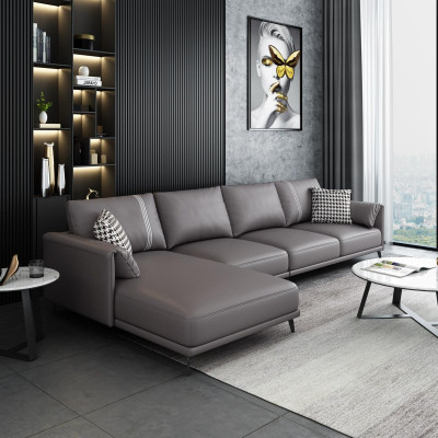Hochwertige Eckcouch Wohnlandschaft Ecksofa L-Form Leder Couch Garnitur Sofa Neu