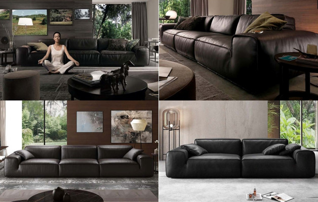 Sofagarnitur 3+2+1 Sitzer Wohnlandschaft Sofa Couch Sofas Polster Garnitur Leder