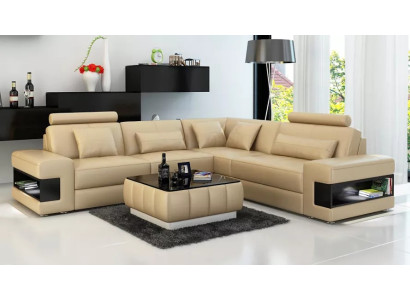 Design Ecksofa Deko Wohnzimmer Möbel Moderne Eckcouch Lederpolster Couch