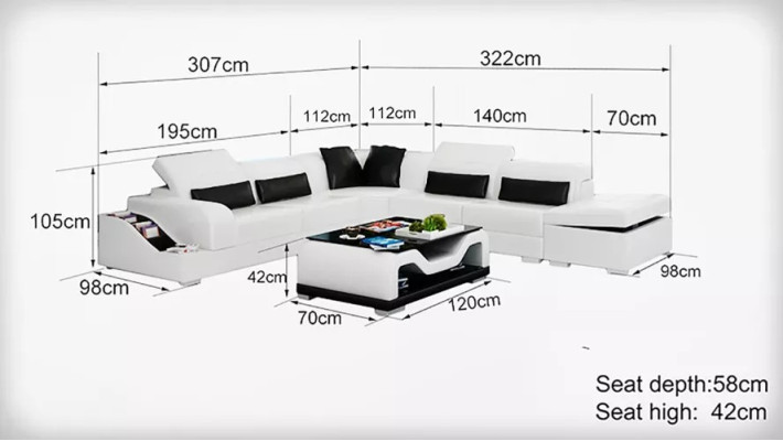 Eckgarnitur Sofa Ledersofa Ecksofa Polster Polster Couch Garnitur Wohnlandschaft