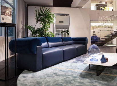 Big Sofa Couch 4 Sitzer Vier Couchen Polster Sitz Sofas Couchen Leder viersitzer