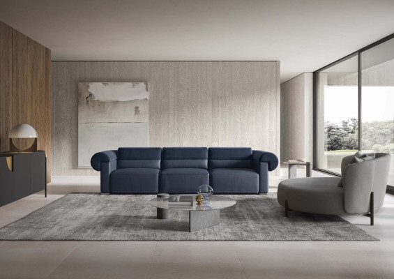 Big Sofa Couch 4 Sitzer Vier Couchen Polster Sitz Sofas Couchen Leder viersitzer