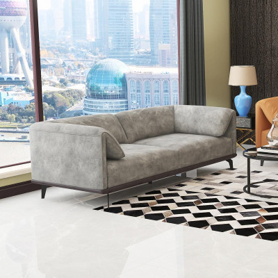 Sofagarnitur 4+3+2 Ledersofa Couch Wohnlandschaft Garnitur Design Modernes Sofa