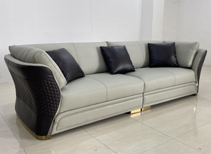 Couch Polster Design Sofa Moderne 4er Sitz Sofas Wohn Zimmer Deko Möbel