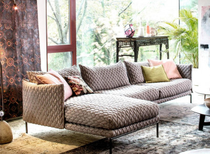 Ecksofa L-Form Couch Wohnlandschaft Garnitur Design Modern Sofa Stoff Textil Neu