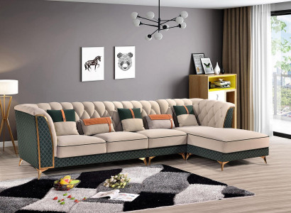 Ecksofa L Form Modernes Sofa Ledersofa Eckgarnitur Polster Wohnlandschaft