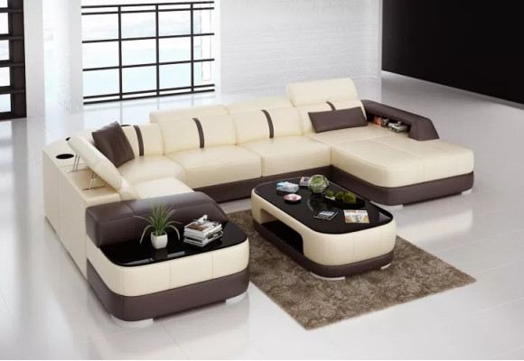 Leder xxl couch sofa wohnzimmer landschaft moderne designer eckpolster
