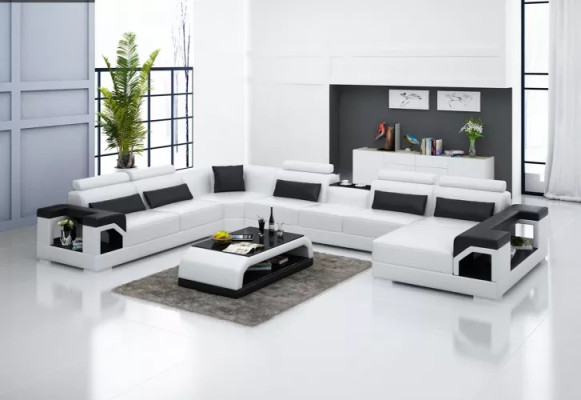 Eckgarnitur Ecksofa Polster Eckcouch Couch Moderne Wohnzimmer Sofa