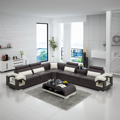 Ledersofa Sofa Couch Polster Wohnlandschaft Designer Ledersofa L Form Garnitur