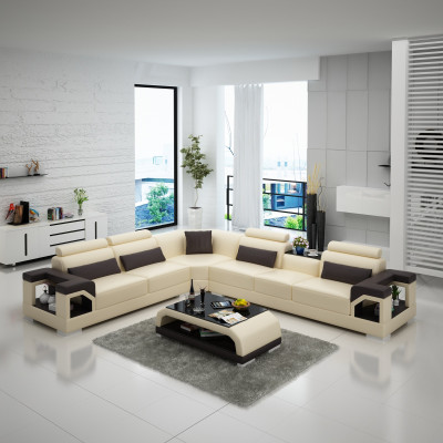 Ledersofa Sofa Couch Polster Wohnlandschaft Designer Ledersofa L Form Garnitur