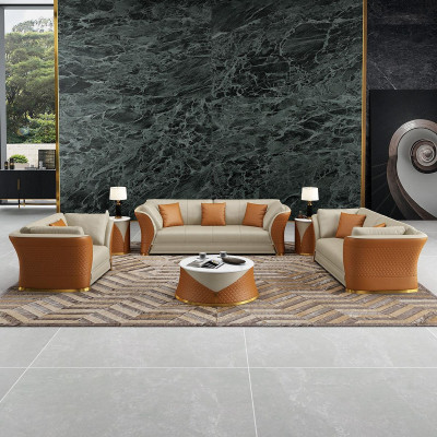 Sofagarnitur 3+1 Sitzer Sofas Couch Polstergarnitur Möbel Couchen Leder Büro Neu