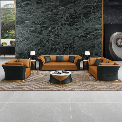 Sofagarnitur 3+1 Sitzer Sofas Couch Polstergarnitur Möbel Couchen Leder Büro Neu