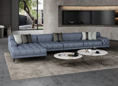 Chesterfield Sofa Couch Polster Luxus Möbel Design Ecksofa Leder