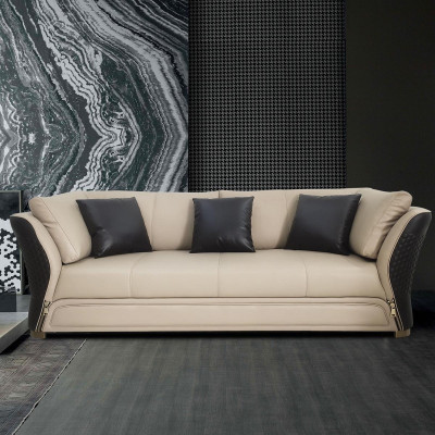 Ledersofa couch wohnlandschaft sofagarnitur design couchen 321 sitzer