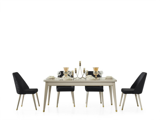 Esstisch Tisch Esszimmer Wohnzimmer Tische Holz Design Weiß Konferenztisch Neu