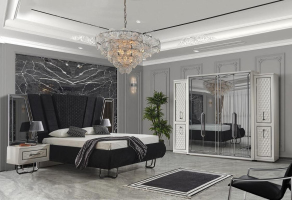 chlafzimmer Bett 2x Nachttische Luxus Betten Set Komplett Design Möbel 3tlg