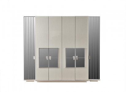 Kleiderschrank Schrank Luxus Holz Schränke Design Möbel Schlafzimmer Weiß Neu