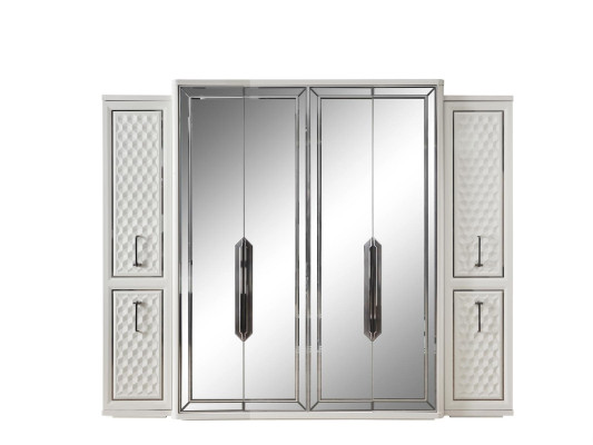 Kleiderschrank Schrank Luxus Holz Schränke Design Möbel Schlafzimmer Weiß Neu