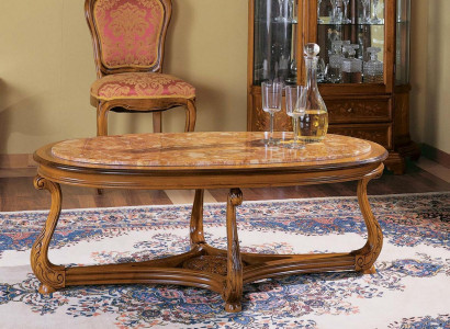 Ovaler Couchtisch Holz Tische Beistelltisch Wohnzimmer Italienische Möbel Tisch