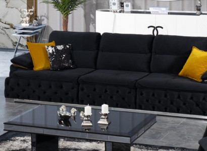 Italienischer Stil Sofa Polsterung Couch Dreifach 4 Sitzer Sofas Möbel Couchen