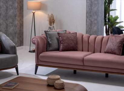 Designer Couchen Sofas Garnitur Sofa 3 Sitzer + 1 Sitzer Sofagarnitur Polster