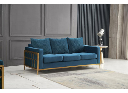 Dreisitzer Couch Polster Design Sofa Moderne Sitz Deko Sofas Zimmer Möbel