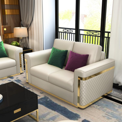 Komplett Set Sofagarnitur 3 2 1 Sitzer Designer 3tlg. Ledersofa 