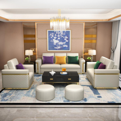 Design Polster Luxus Sitz Sofa Couch Textil Sofa 3 Sitzer Kunstleder Dreisitzer !