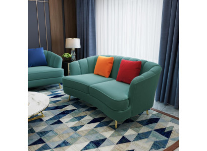 Zweisitzer Sofa 2 Sitzer Design Sofas Polster Moderne Sitz Stoff Textil Couch !