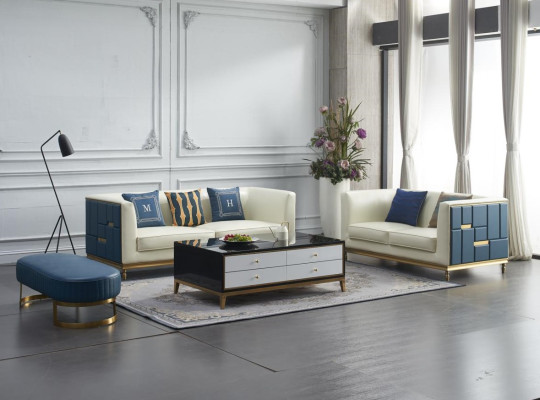 Design Klassiker Modern Big xxl 3 Sitzer Couch Kunstleder Sofas Couchen