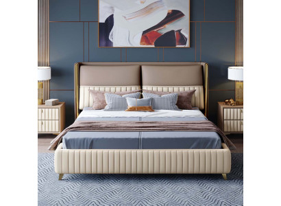 Bett 3 tlg. Schlafzimmer Set Design Modern Luxus Schlafzimmer Nachttisch