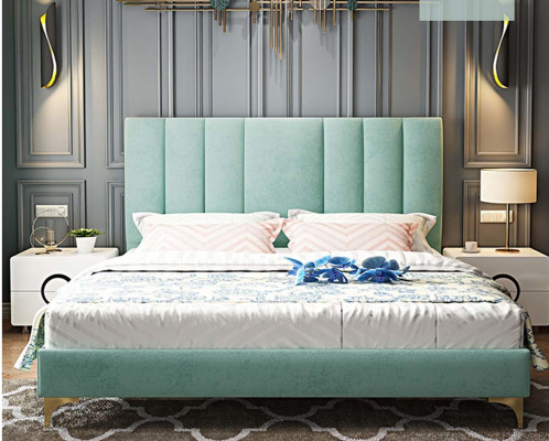 Luxus Schlafzimmer Möbel Komplett 3tlg. Set Bett 2x Nachttische Modernes