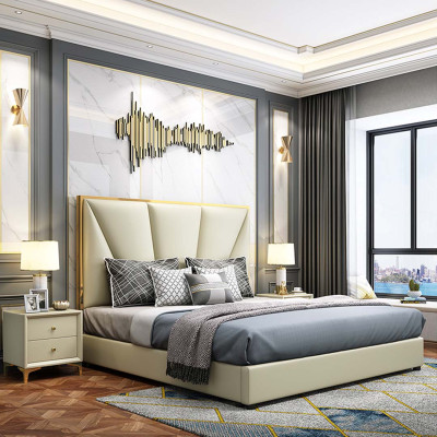 Bett Schlafzimmer Set Design Möbel Luxus Deko Betten 2x Nachttisch 3tlg 