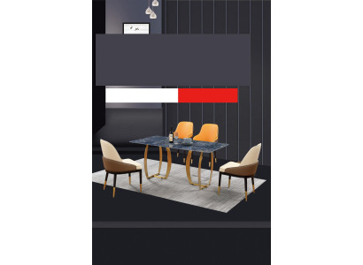 Esszimmer Set Esstisch 4x Stuhl Garnitur Tisch Gruppe 5tlg. Set Komplett