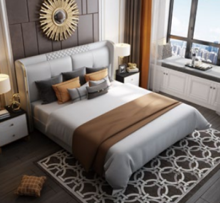 Luxus Schlafzimmer Bett Polster Design Doppel Hotel Ehe Luxus Betten