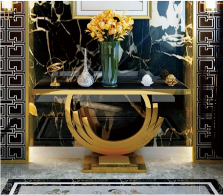 Konsolentisch Sideboard Metall Wandkonsole Anrichte Deko Konsole Beistell