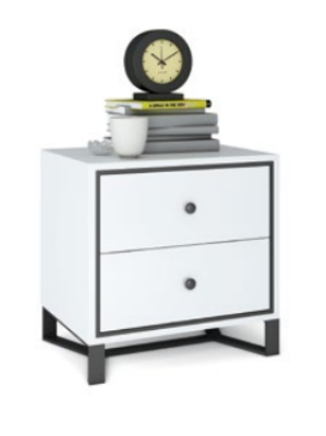 Nachttisch Nachtschrank Kommode Beistelltisch Hochglanz Gold Edelstahl