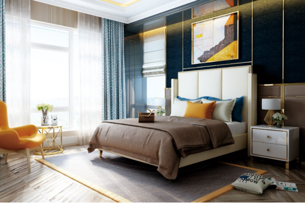 Doppelbett Betten Designer Bett Leder Polster Schlafzimmer Ehe Neu