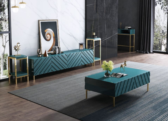 Designer Kommode Anrichte Low Side Schrank Wohn Zimmer Deko Regal Metall