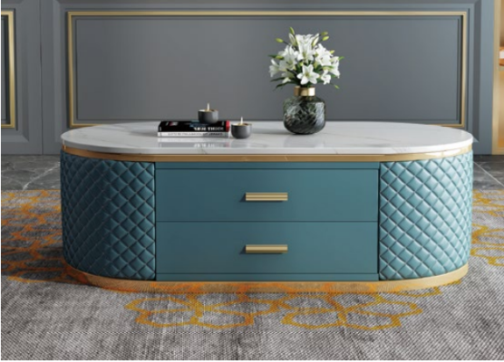 Anrichte Low Board Side Schrank Wohn Zimmer Sideboard Couchtisch 2tlg. Set