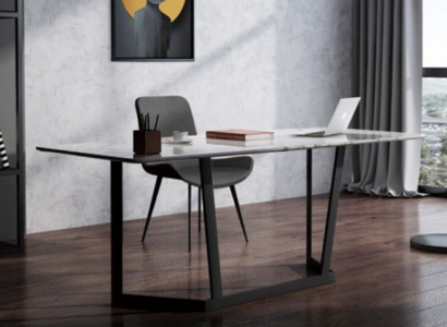 Italienische Stil Möbel Schreibtisch Edelstahl Designer Tische Luxus Tisch