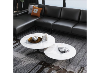 Runde Set 2x Couchtisch Kaffeetisch Beistelltisch Deko Designer Wohnzimmer