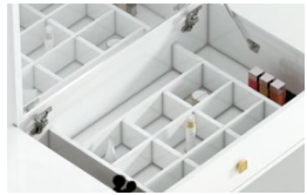 Schminktisch Spiegel Hocker Komplett Set Kommode Schlafzimmer Neu 3tlg.