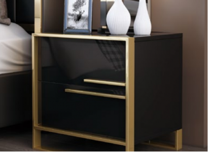 Design Nacht Tisch Konsole Luxus Beistell Schlaf Zimmer Metall Konsolen