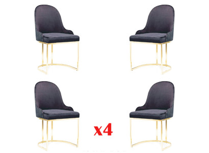 Garnitur Sitz Polster Holz 4x Stühle Möbel Neu Esszimmer Küche Gruppe