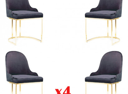 Garnitur Sitz Polster Holz 4x Stühle Möbel Neu Esszimmer Küche Gruppe