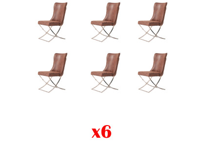 Stuhl 6 Ess Zimmer Club Sessel Holz Lounge Design Möbel Polsterstuhl